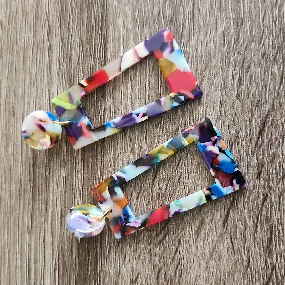 Acrylic Statement Earrings